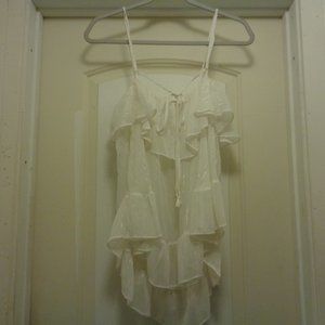 ROMANCE GIRL VICTORIAS SECRET BABYDOLL TOP  LINGERIE W METALLIC THREADS …